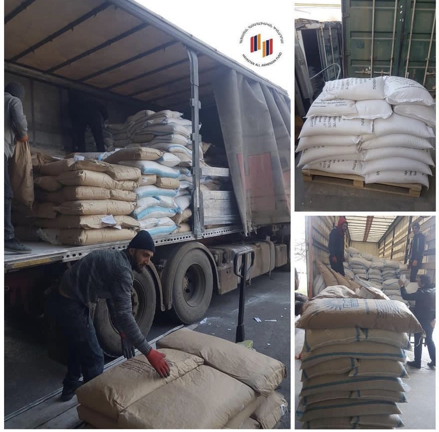 El Fondo Armenia reunió 100 toneladas de alimentos para Artsaj